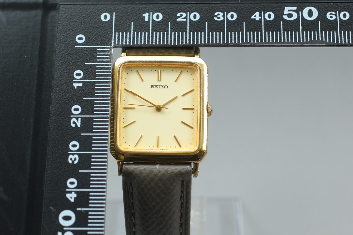 Near MINT] Vintage SEIKO 7N01-5020 Gold 26mm Quartz Men's Watch