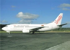 Postcard Airline AIR VANUATU B-737-3Q8 YJ-AV18 No. A571 CC7.