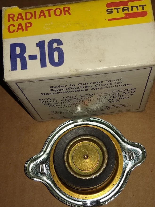 Tapa del radiador Stant 14 lb R-16 para Chrysler Imperial Dod Ply Lincoln más 1952-66 Foto 2 de 4