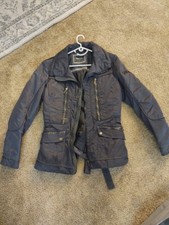 Geox Respira Steelgray Nylon Full Zip Snap Button Jacket Women’s Size 12