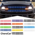 Front Grille Mesh Cover Guard Insert Trim For Ford Bronco Exterior Accessories