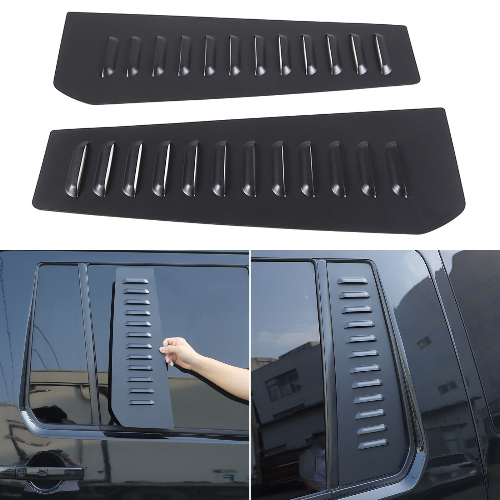 Alloy Rear Side Window Honeycomb Panel Trim For Land Rover Discovery 3/4 10-16