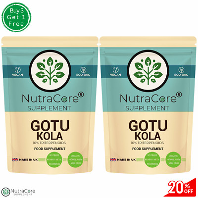 Gotu Kola Caps 5000mg (10% Triterpenoide) - Gehirn, Kognition & Gedächtnisunterstützung - 180 Kapseln