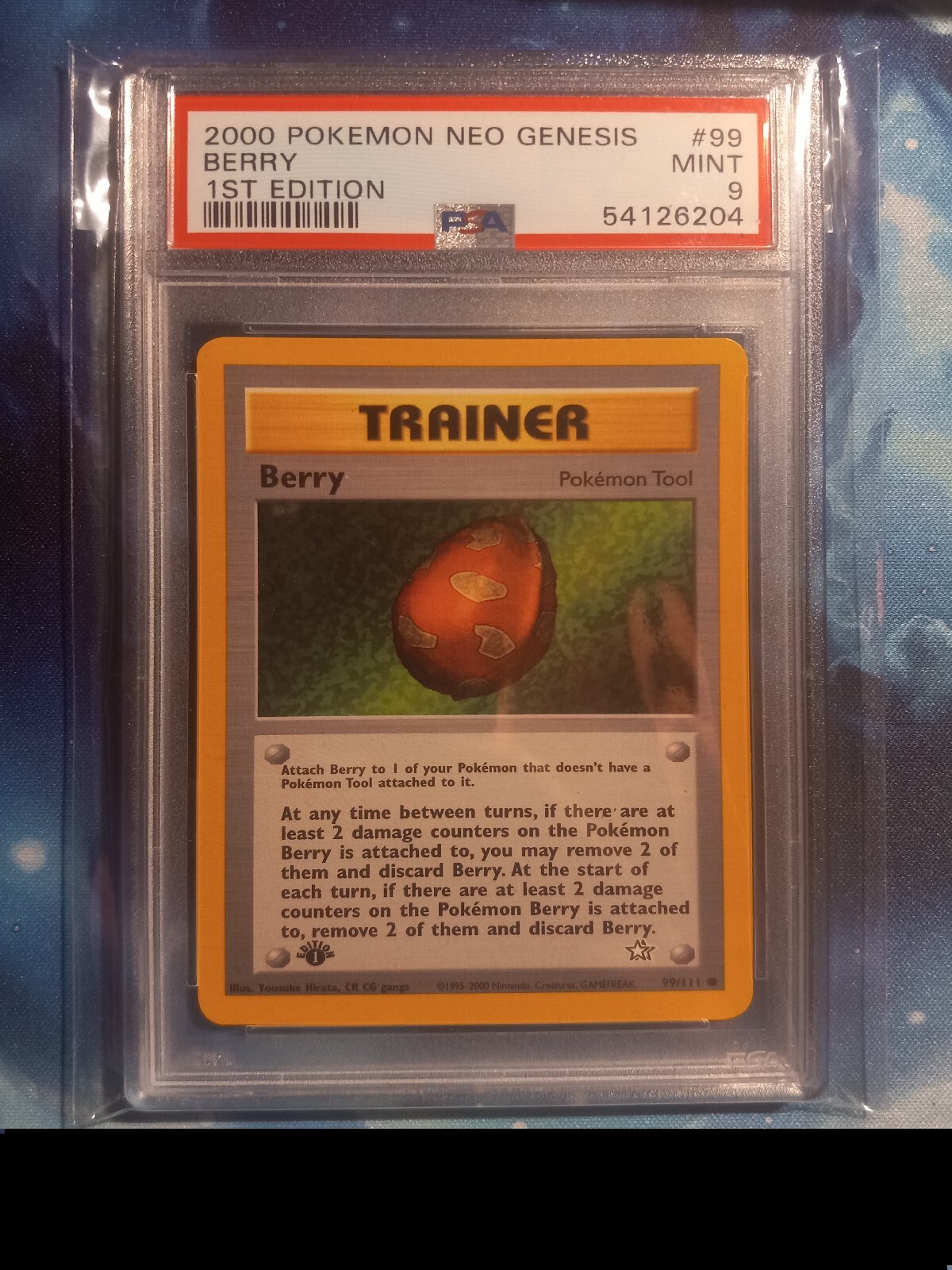 2000 Pokemon Neo Genesis 1st Edition Berry 99/111 PSA 9 MINT