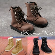 1/6 1/4 1/3 Uncle BJD Nubuck PU Leather Shoes Short Boots Brown/Yellow/Black DF