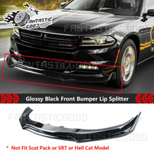 For Dodge Charger Se Sxt Gt 2015-23 Black V3 Style Front Bumper Lip Splitter Kit