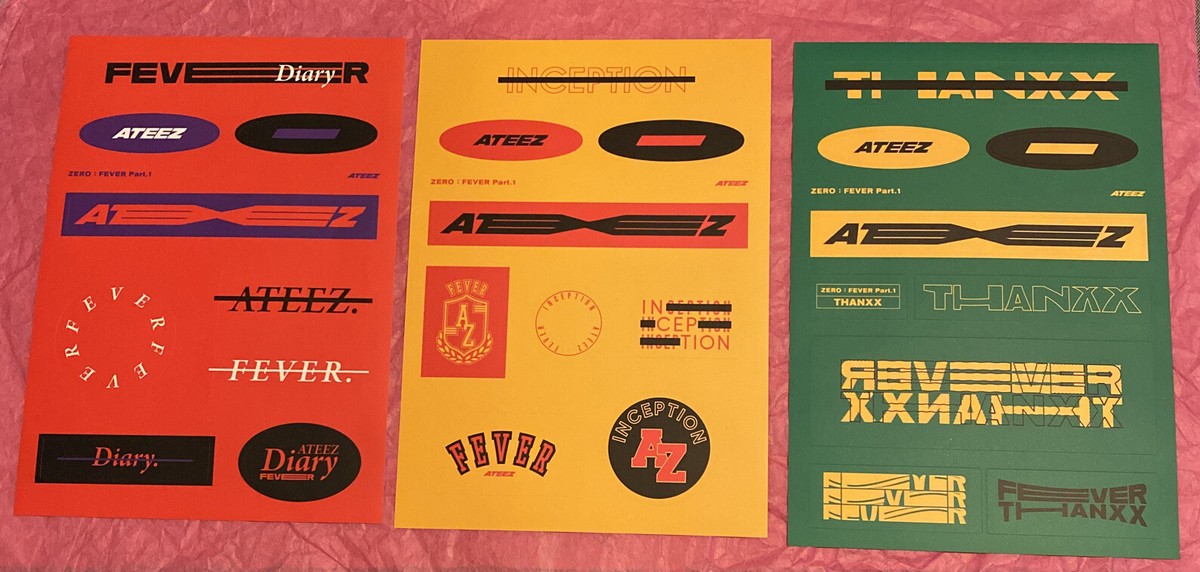 ATEEZ ZERO : FEVER PART.1 sticker set | eBay