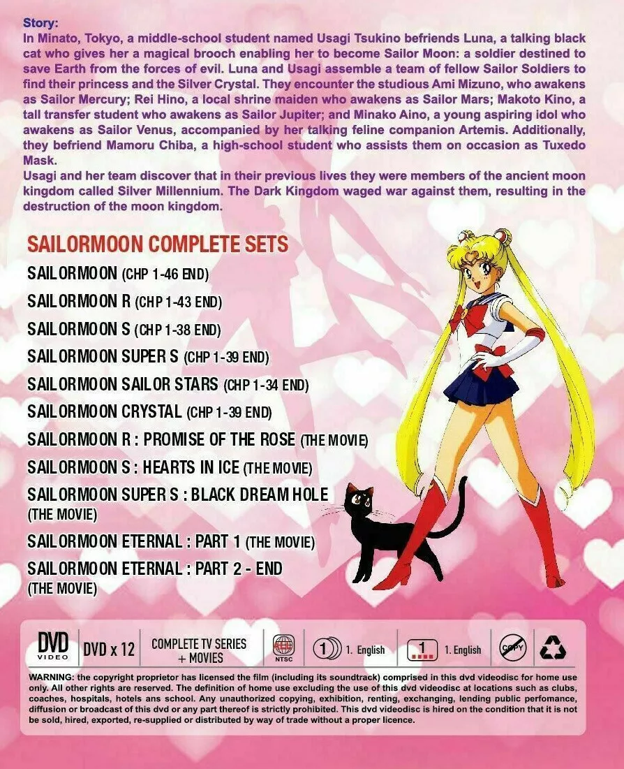 Blu-ray Sailor Moon Collection - Todas As Sagas + Filmes