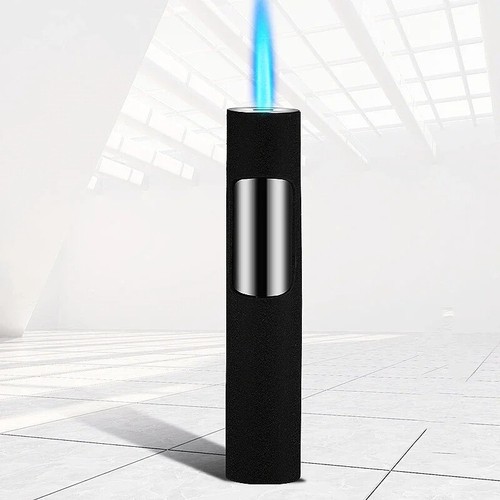 Torcia Accendino Luminoso Sigarette Sigari Aerografo Ricarica Butano Metallo Antivento🔥 - Foto 3 di 20