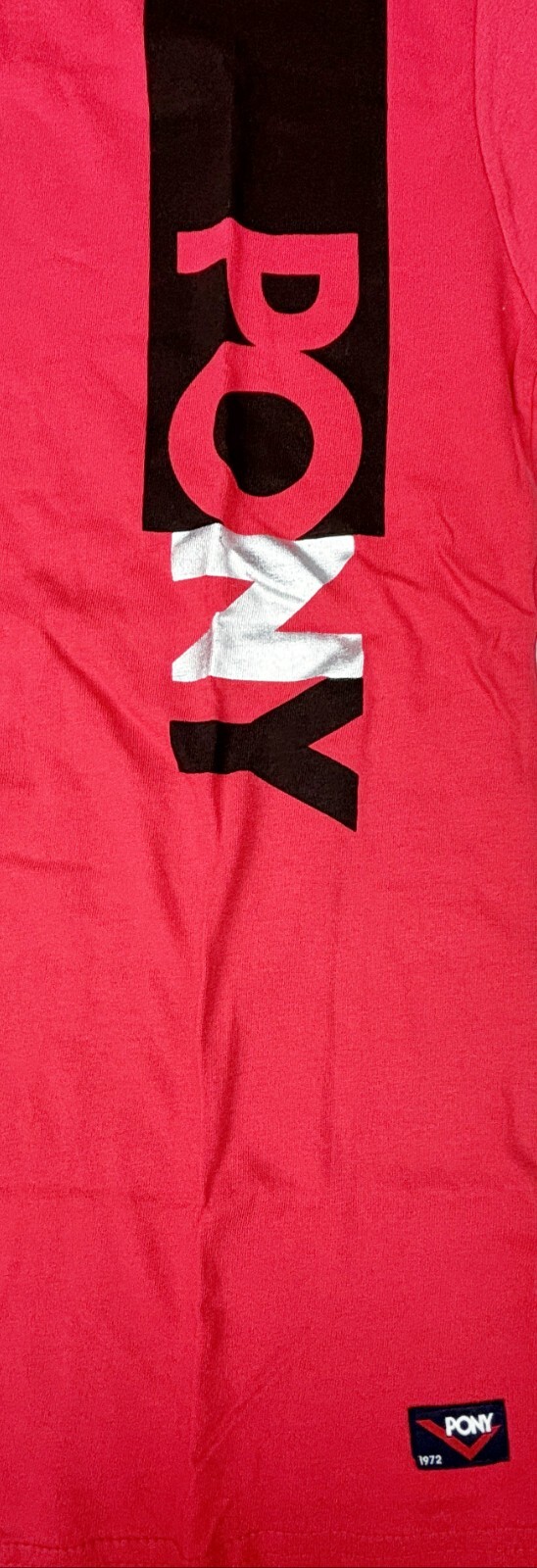 T shirt pullover maglia elasticizzata ragazzo grande 14 16 logo pony rosso