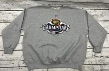 New England Patriots Super Bowl 38 XXXVIII Champions NFL Crewneck Sweatshirt XXL