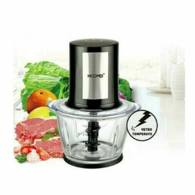 Tritatutto elettrico con ciotola in acciaio inox 5L, tritacarne 500