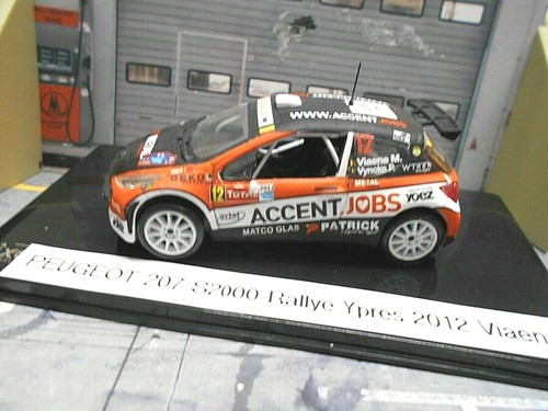 Peugeot 207 Super 2000 S2000 Rallye Ypres 2012 #12 Viane A Jobs UMBAU IXO 1:43 - Imagen 2 de 5