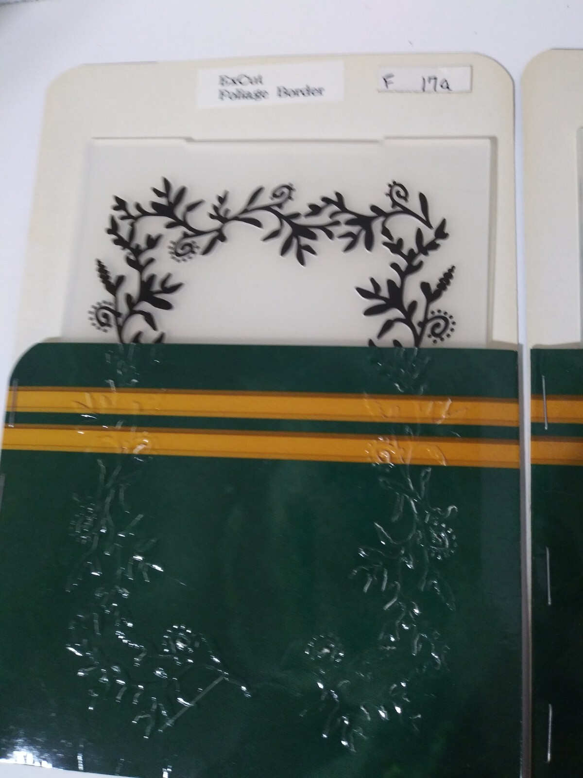 Xcut Universal Embossing Folder FOLIAGE FRAME and Foliage Border. Lot ...
