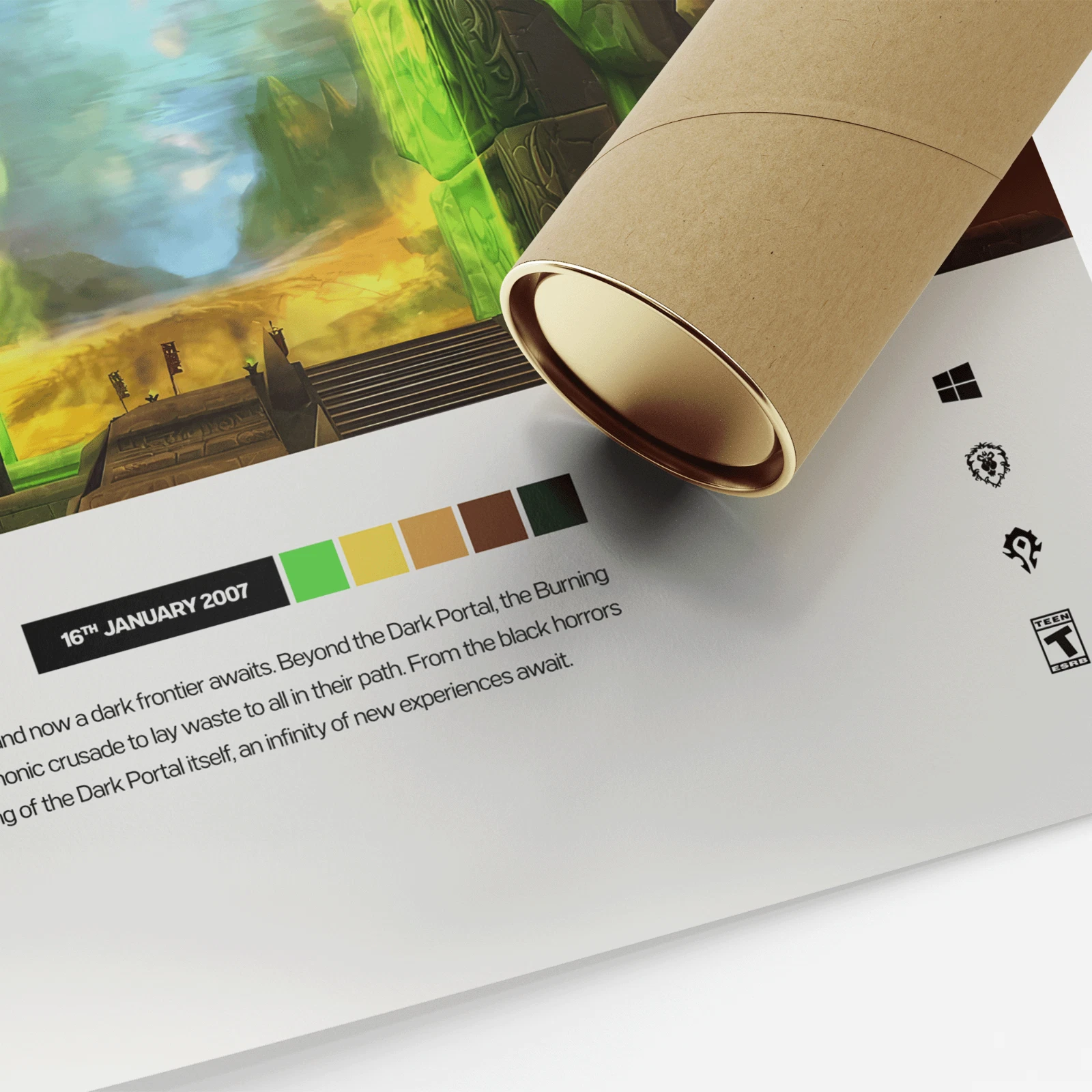 World of Warcraft The Burning Crusade Video Game Art Poster