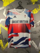 Great Britain Team Jersey Olympic Games Shirt Adidas Trikot Men Size M ig93