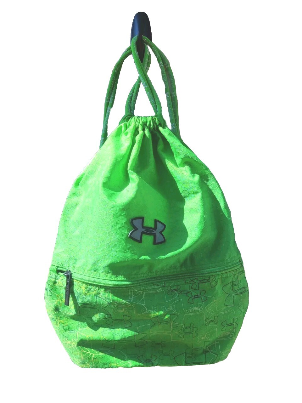 Under Armour Backpack Green Drawstring Tote Bag R… - image 1