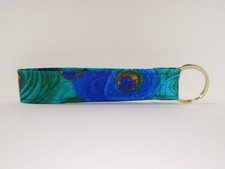 NEW Keychain Car Keys Ring Purse Key Fob Wrist Strap Lanyard Key Card Feather