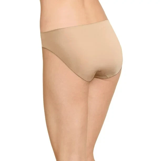 Jockey L48714 Mujer Beige Rosa Sin Línea Panty Paquete de 3 Bragas Bikini Conjunto Talla 7/L Foto 3 de 3