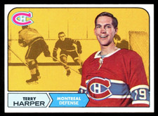 1968-69 TOPPS NHL HOCKEY #57 Terry Harper NM-MINT Montreal Canadiens Card