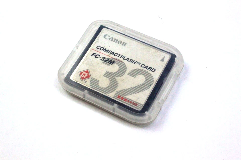 Canon Compactflash Memory Card FC-32M 32MB Camera 2004 Tested Working w/ Case - Image 4 of 4