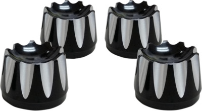 Avon Black Excalibur Headbolt Covers HARLEY SOFTAIL DYNA FXR TOURING EVOLUTION