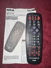 RCA System Link 5 AV Universal Remote Control Works With Instructions