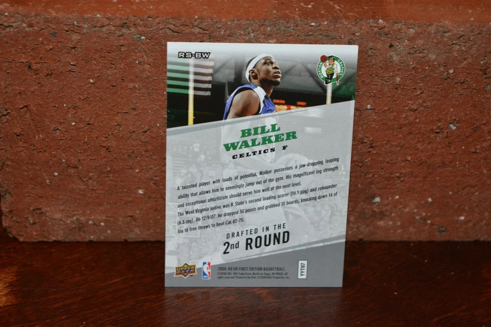 BASKETBALL CARD BILL WALKER CELTICS ROOKIE STANDOUTS - Image 2 of 2