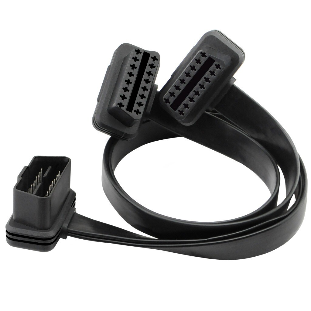 OBD2 Y-Splitter Cable – 16-Pin Male To Dual Female Connectors, Extension For OBD11