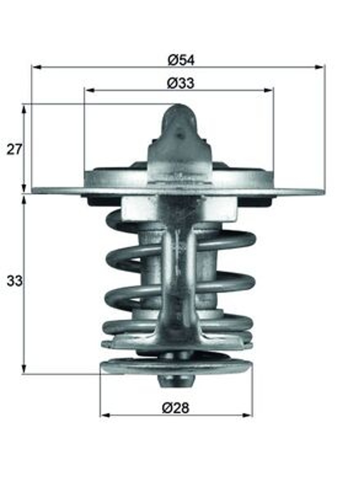 Thermostat Mitsubishi 77C boîtier métallique haute durabilité pour bloc moteur thermique