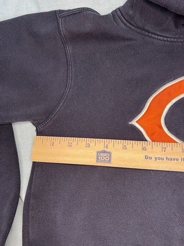Boys size 14-16 Chicago Bears Navy Blue Hoodie, C Logo - Picture 6 of 7