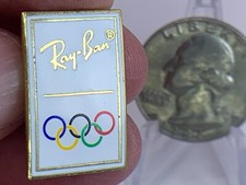 Olympic Memorabilia Albertville 1992 Ray-Ban Logo Vintage Tack Pin T-4852
