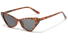 Vintage Narrow Cat Eye Sunglasses For Women