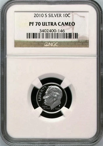 2010-S NGC SILVER ROOSEVELT DIME PR70 ULTRA CAMEO Coin