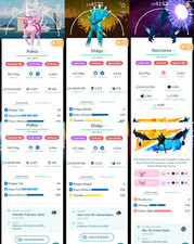 Pok mon GO - Shiny Legendary Background Trade Go 1m 20k Dust