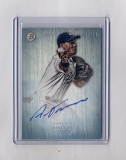2014 BOWMAN INCEPTION BLUE ALEX GUERRERO AUTO RC #57/75 DODGERS 