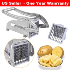 64 hole Stainless Steel French Fry Cutter Potato Vegetable Slicer Chopper Dicer