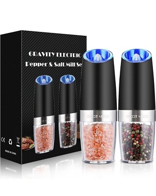 Gravity Electric Pepper and Salt Mill Set Brand New open box