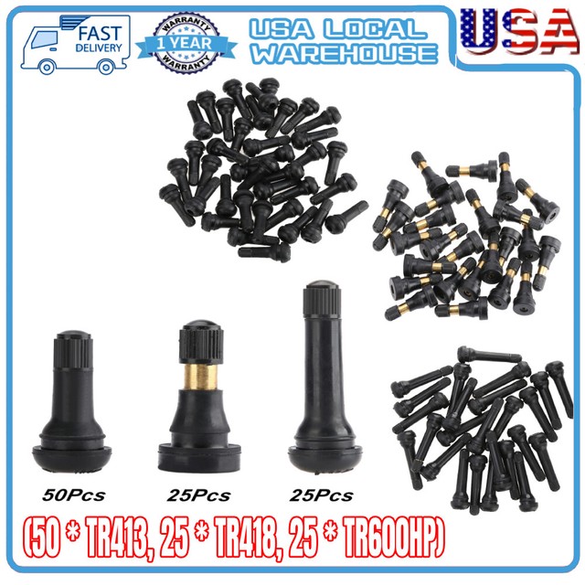 TR413 TR418 TR 600HP Car Tire Valve Stem Assortment (100 PCS) Tire Plug
