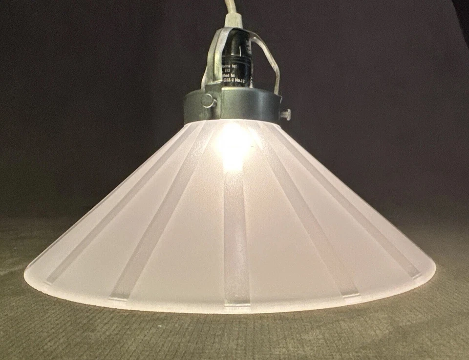 Vintage Ikea HÅVE Glass Hanging Pendant Light Lamp Minimalist - Image 2 of 4