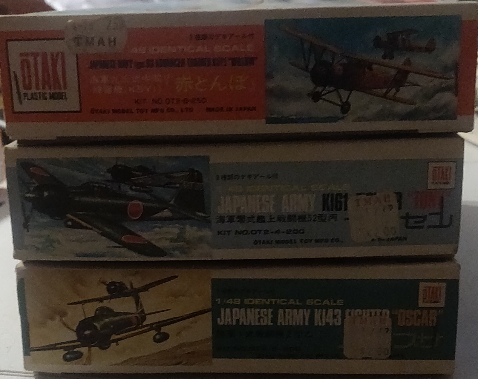 Lot of 3 1/48 Otaki Japanese Aircraft kits eBay