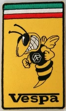 Vespa Iron / Sew on Patch, Mods, Scooters, Ska, Wasp, Italian