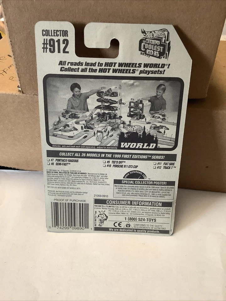 风火轮保时捷 1999 年第一版保时捷 911 GT3 杯 — 第 3/3 张图片