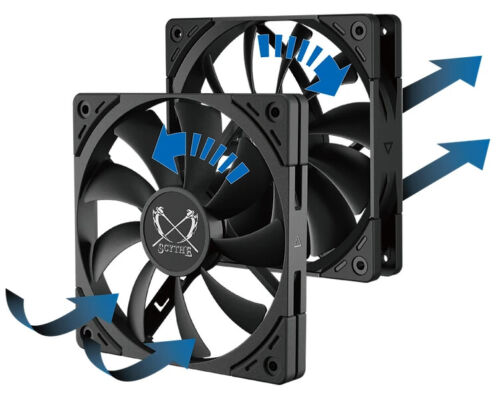 Scythe Fuma 2 REV B CPU Air Cooler Intel LGA1700, LGA1151, AMD AM5/Ryzen 120mm - Picture 4 of 5