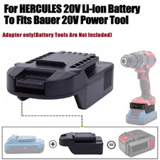 NEW Adapter For Hercules 20V Li-ion Battery To For Bauer 20V Power Tools