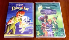 PETER PAN 1 &2 RETURN TO NEVERLAND / DISNEY 2x DVD English Greek REGION-2 Used
