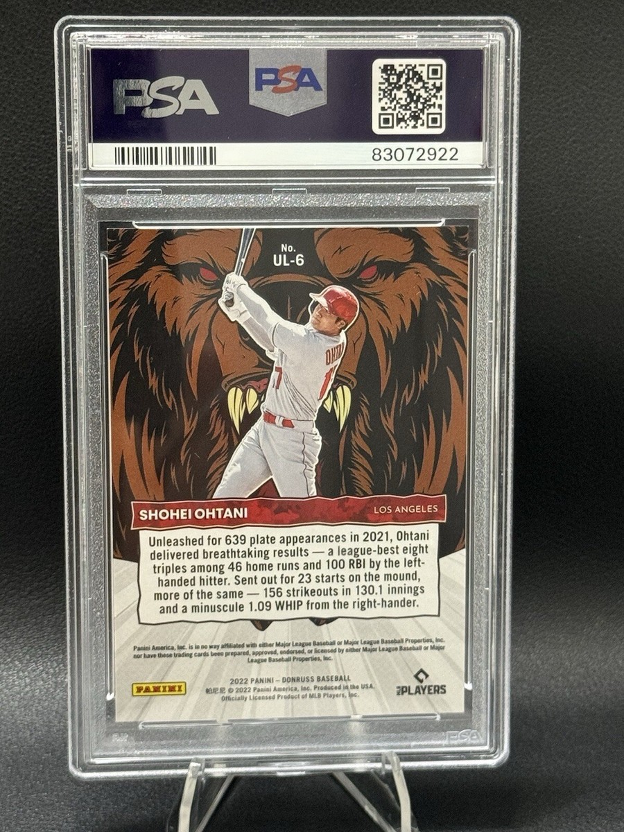 その他 MLB Shohei Ohtani Donruss PSA10 2022 Donruss - Shohei Ohtani Unleashed 315/349 PSA 10 | eBay