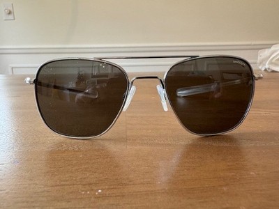 Randolph Engineering Aviator Chrome American Gray Polarized Sungalsses USA