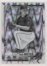 2021 Bowman Draft Chrome Black & White RayWave Refractor Max Meyer #BDC-99 6u5