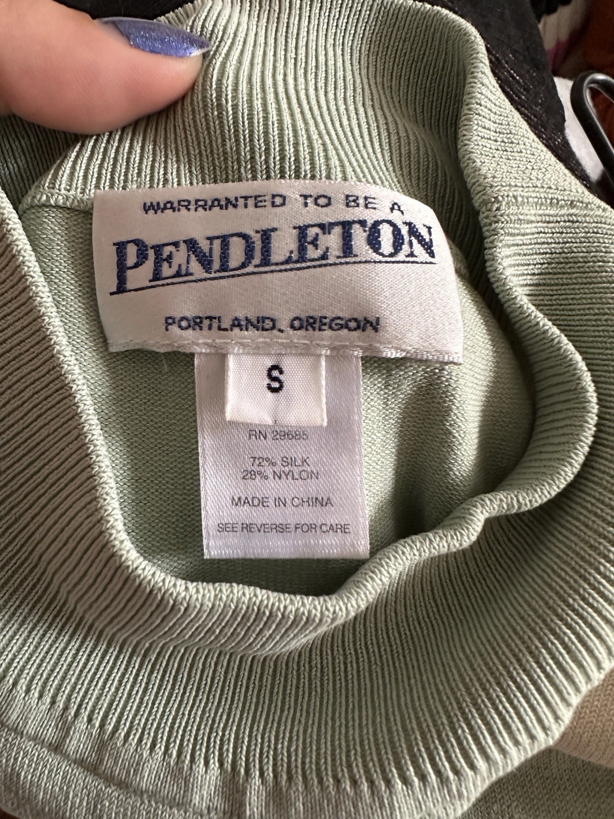 Vintage Pendleton Patchwork Mockneck Shirt - image 4